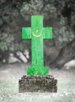 Gravestone in the cemetery - Mauritania