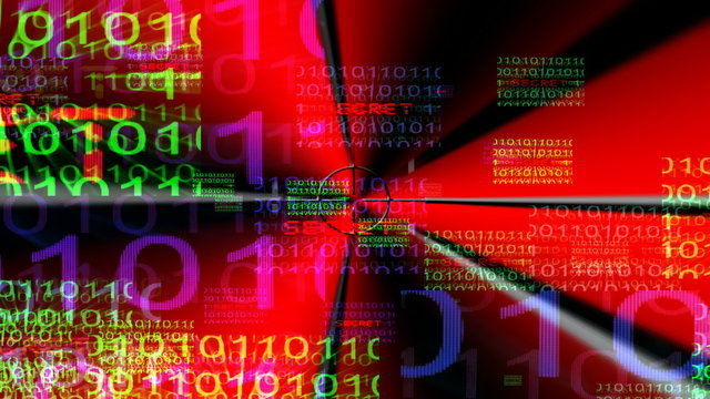 Security Background With Hex-Code And Target