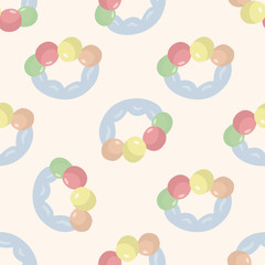 baby toy , cartoon seamless pattern background