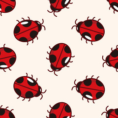 Fototapeta premium bug cartoon , cartoon seamless pattern background