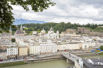 Fototapeta na wymiar Blick auf Salzburg, Österreich
