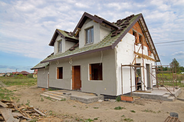 Fototapeta na wymiar budowa domu