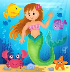 Obraz na płótnie Canvas Mermaid theme image 2