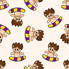 Water Sports , cartoon seamless pattern background