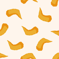 fast foods chicken , cartoon seamless pattern background