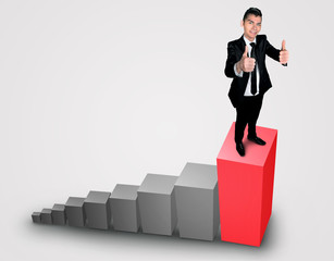 Business man showing ok sign