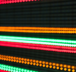 Rows of Illuminated LED Lights