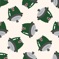 Home appliances theme rice cooker , cartoon seamless pattern background