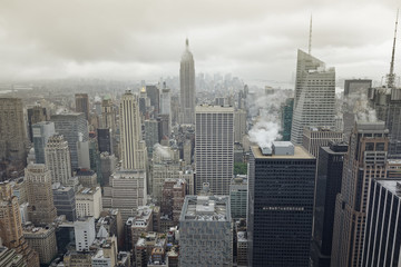 Fototapeta na wymiar New York at a rainy day