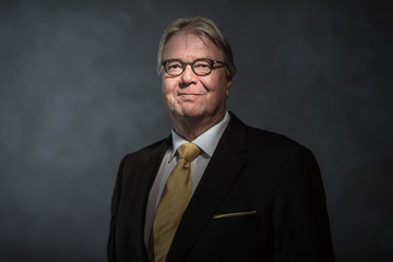 Middle-aged businessman wearing eyeglasses