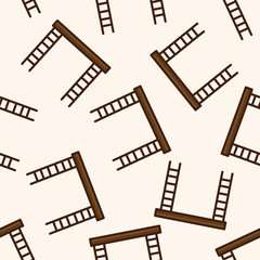 Amusement park facilities , cartoon seamless pattern background