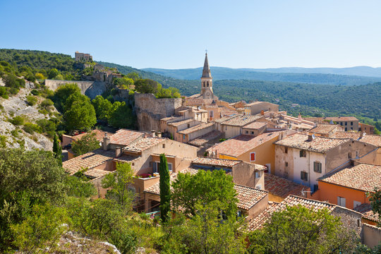 View of Saint Saturnin d Apt, Provence, France