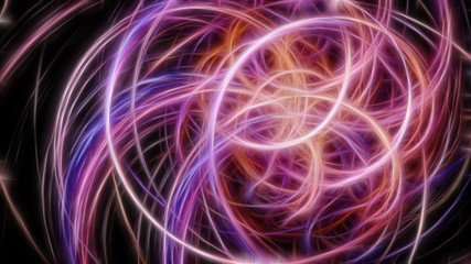 Abstract massive glowing light stripes