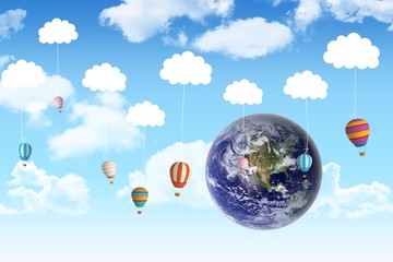 Composite image of earth