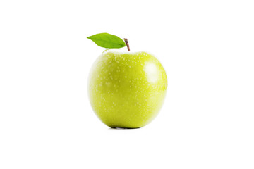 Fresh Green Apple, Isolated on White Background
