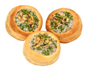 Mushroom Filled Vol Au Vents