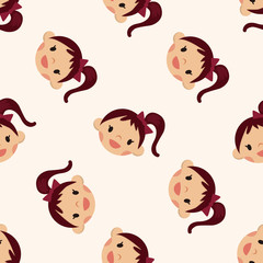 people character , cartoon seamless pattern background