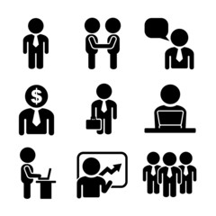 Business and Office People Icon Set