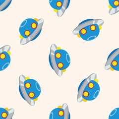Space ufo , cartoon seamless pattern background