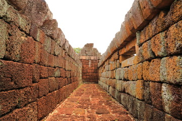 The Wall of Prasat Hin Phanom Rung 