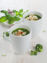 Delicious vegetable cream soup
