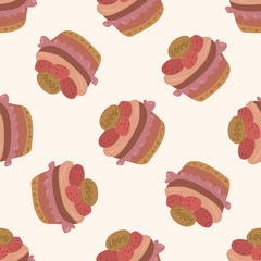 decorating cake 10, cartoon seamless pattern background