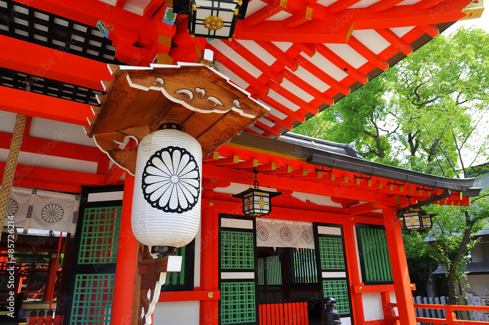 Poster 日本 神戸三宮の生田神社