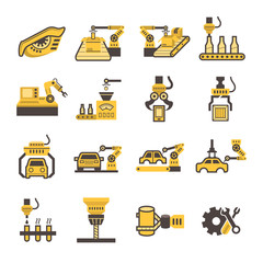 Robot icon sets.