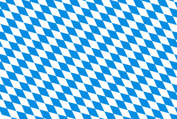 Oktoberfest background with blue checked repeatable rhombus