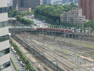 Obraz premium railroads in Shinagawa tokyo Japan