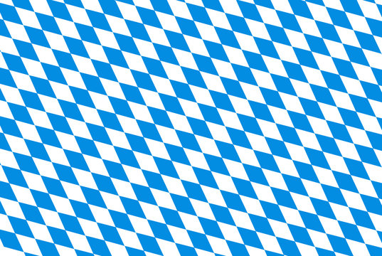 Oktoberfest background with blue checked repeatable rhombus