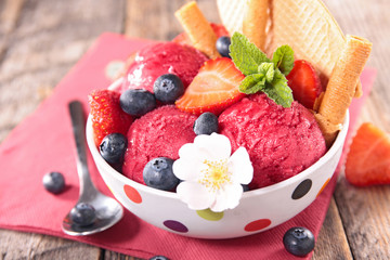 ice cream in bowl