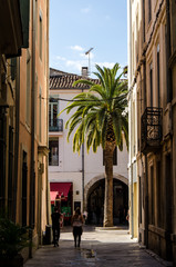 Altstadt Gasse in Nimes