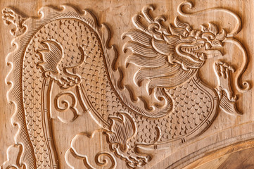 dragon carving