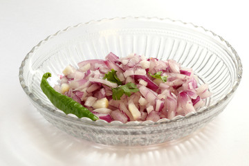 Chopped red onion