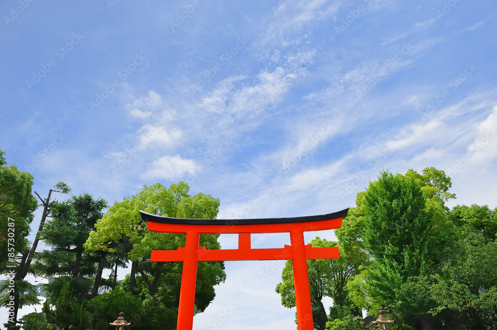 Poster 日本 神戸三宮の生田神社