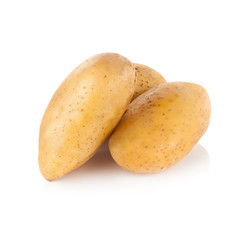 potato on white background