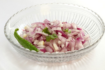 Chopped red onion