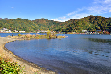Fototapeta na wymiar Lake Kawaguchi