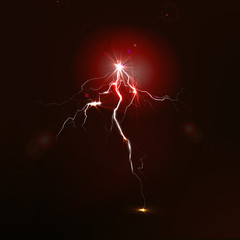 Big lightning on the sky