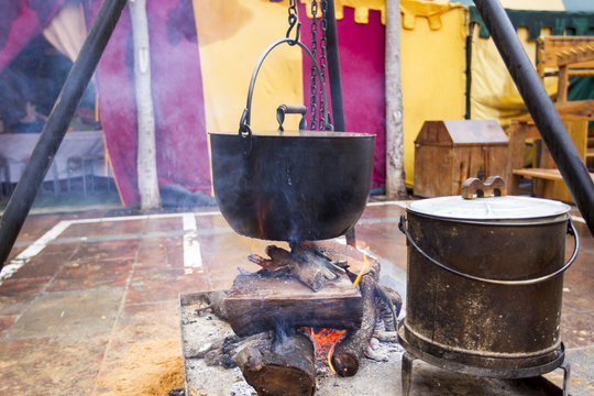 Medieval outdoor kitchen