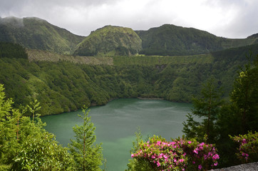 Lagoa de Santiago auf Sao Miguel, Azoren © traveldia