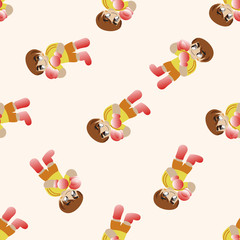 boxer , cartoon seamless pattern background