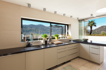 interiors, modern kitchen