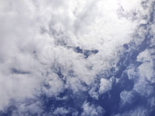 white cloud and blue sky background