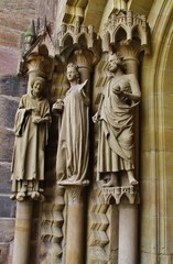 Fototapeta premium Portalfiguren am Bamberger Dom