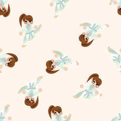 Taekwondo , cartoon seamless pattern background