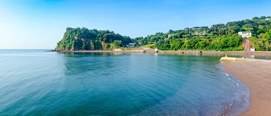 The mouth of the River Teign, Devon.  Taken from Teignmouth towards Shaldon and Ness Head.