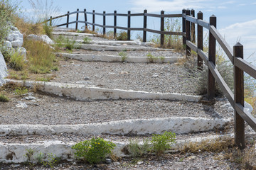 Escaleras de piedra.