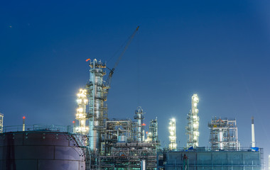Oil petrochemical industrial plant